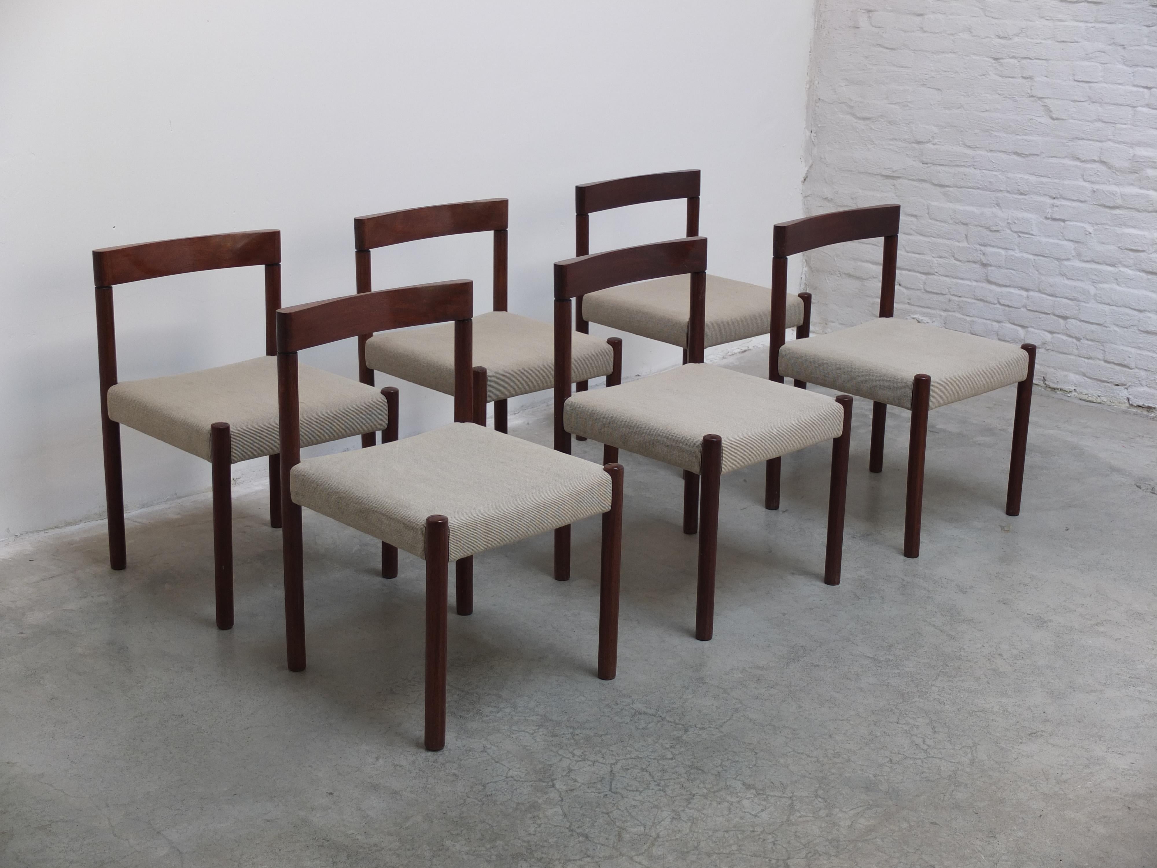 Round to Oval Extendable Dining Set by Alfred Hendrickx for Belform, 1960s For Sale 10