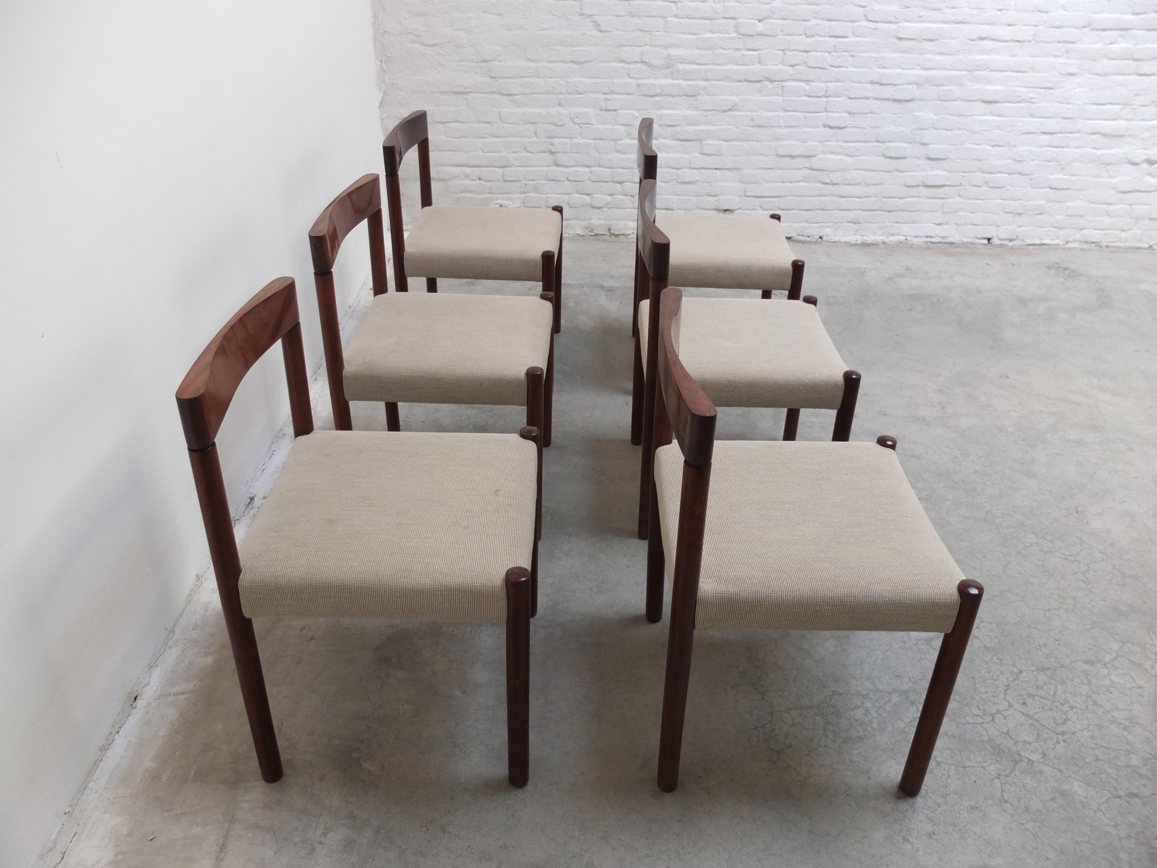 Round to Oval Extendable Dining Set by Alfred Hendrickx for Belform, 1960s For Sale 11