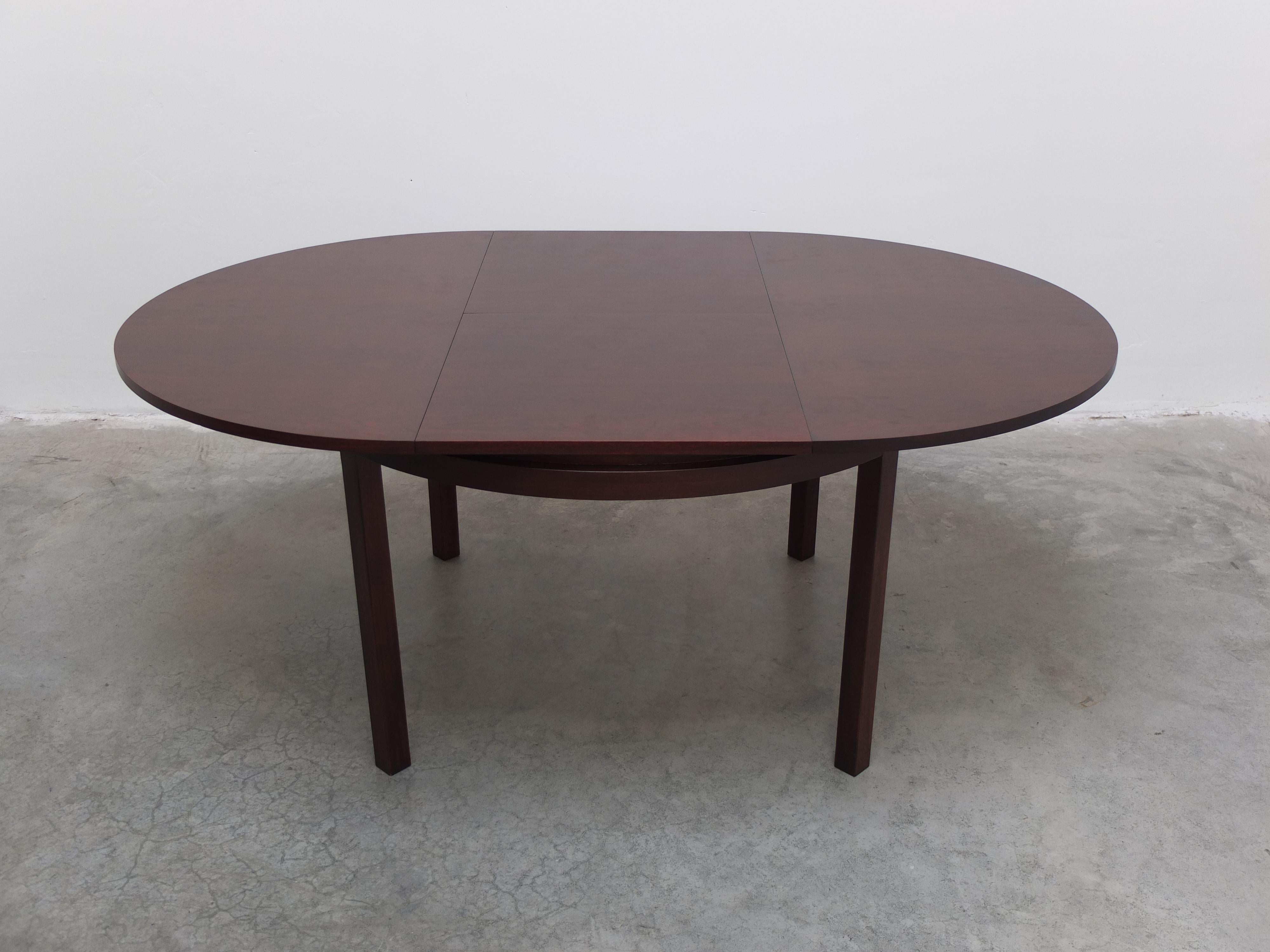 Round to Oval Extendable Dining Set by Alfred Hendrickx for Belform, 1960s In Good Condition For Sale In Antwerpen, VAN