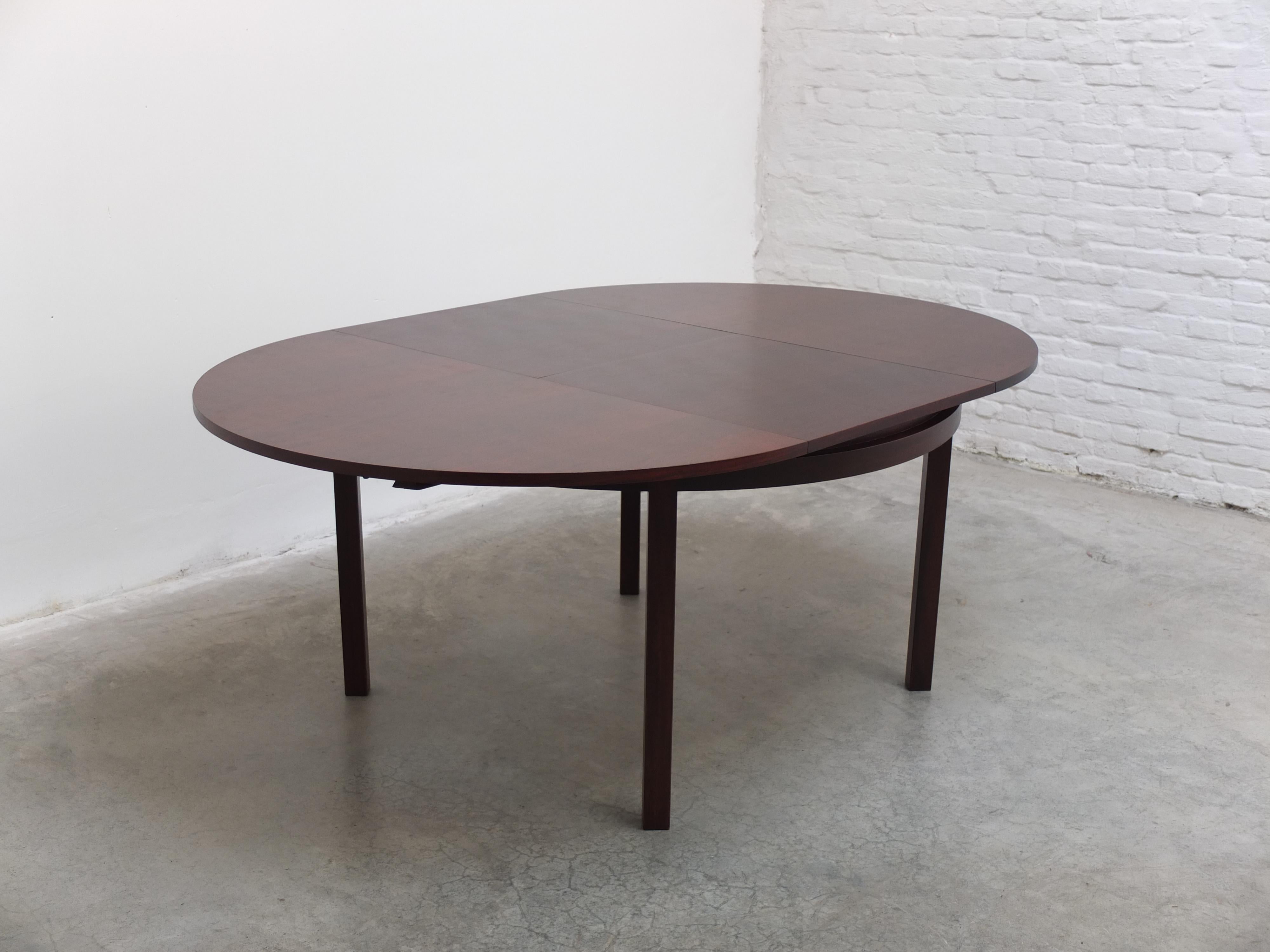20th Century Round to Oval Extendable Dining Set by Alfred Hendrickx for Belform, 1960s For Sale