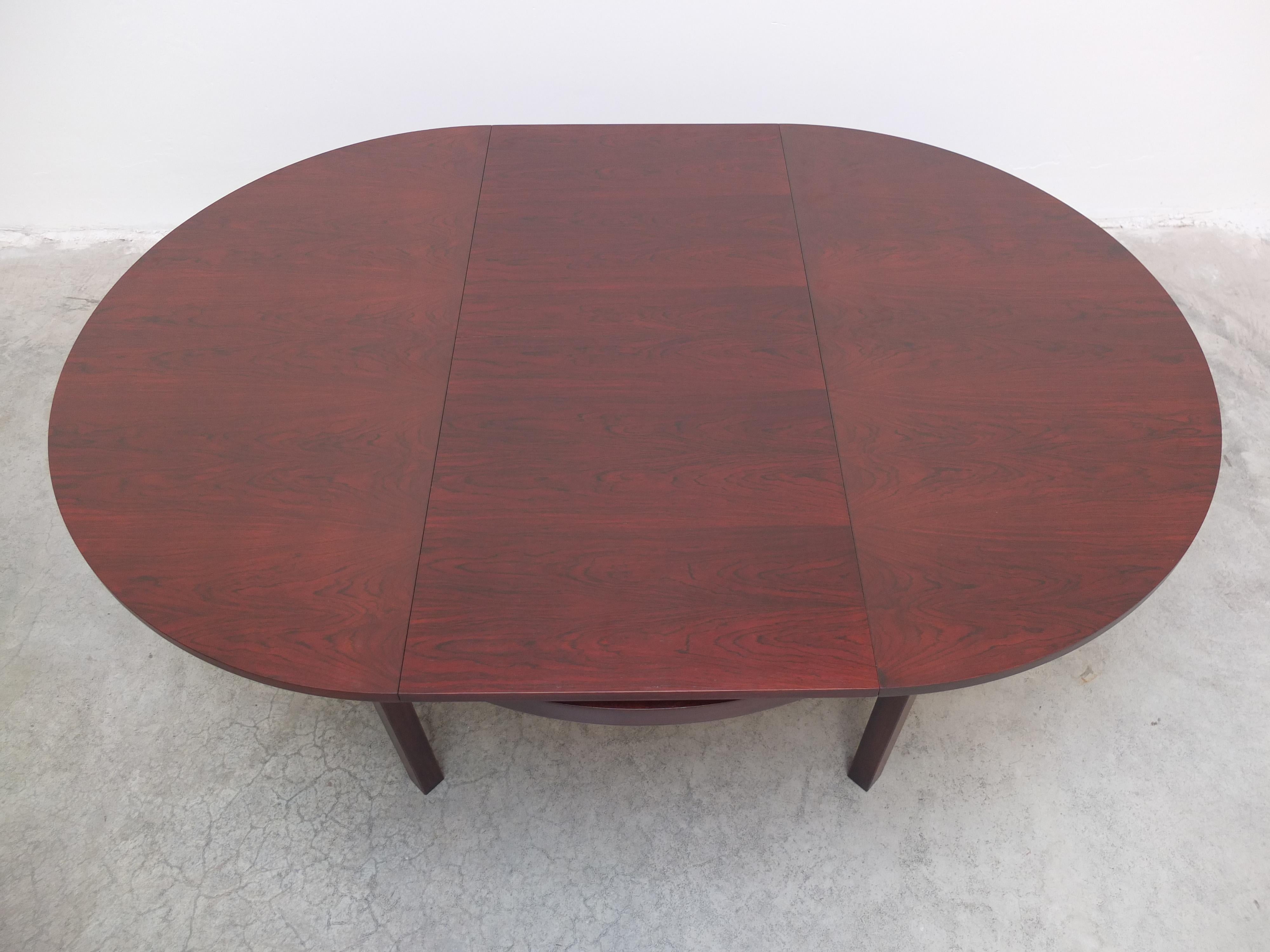 Fabric Round to Oval Extendable Dining Set by Alfred Hendrickx for Belform, 1960s For Sale