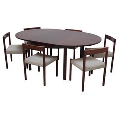 Set da pranzo allungabile da rotondo a ovale di Alfred Hendrickx per Belform, anni '60