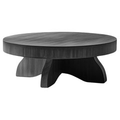 Table basse Fundamenta 52 abstrait en chêne, design élégant par NONO