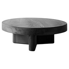 Table basse Fundamenta 59 en chêne abstrait, design élégant par NONO