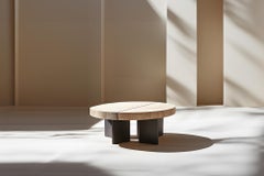 Round Top Fundamenta Table 53 Abstract Shapes, Oak Elegance by NONO