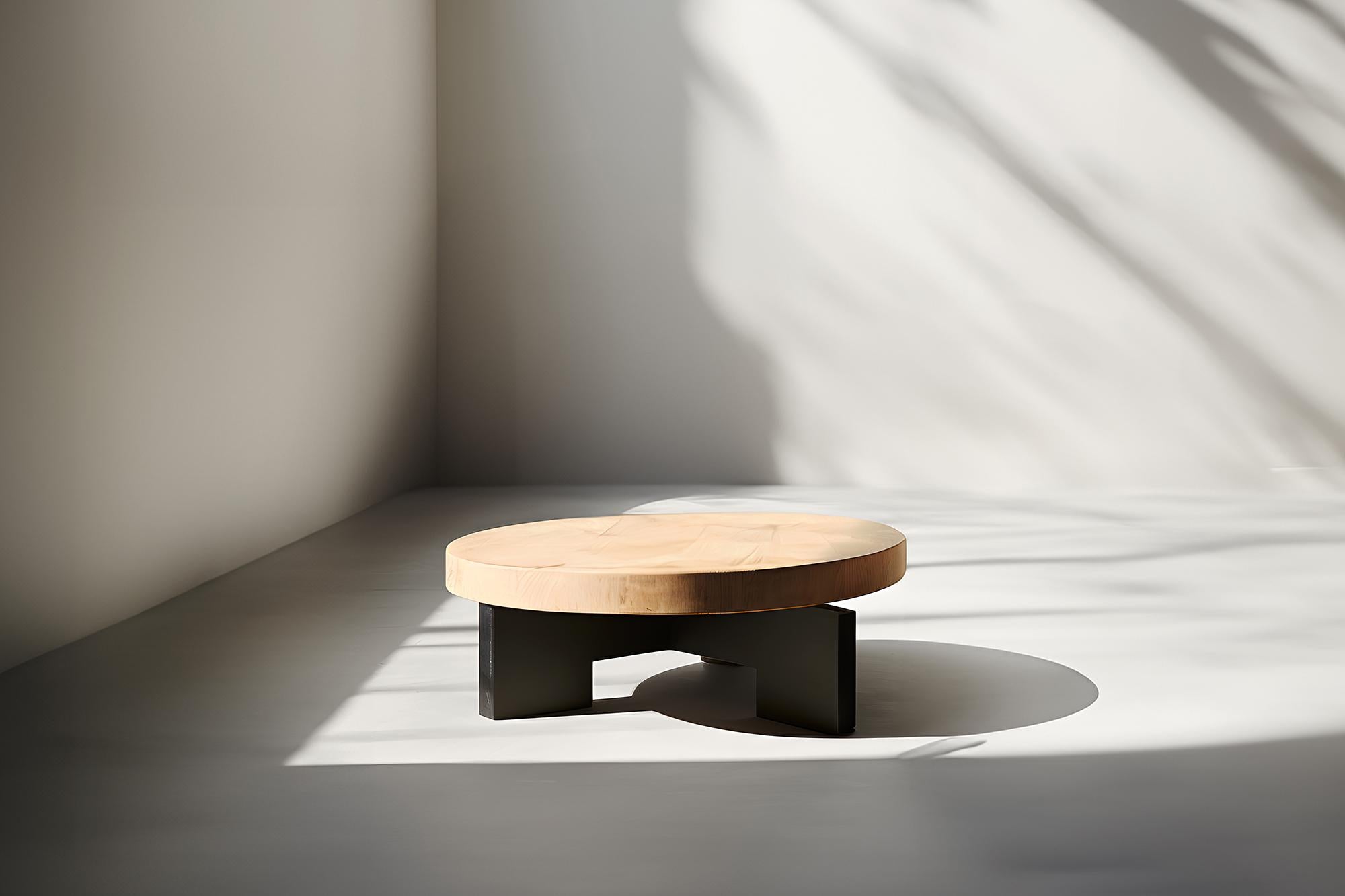 Round Top Fundamenta Table 61 Abstract Oak, Sleek Design by NONO


Sculptural coffee table made of solid wood with a natural water-based or black tinted finish. Due to the nature of the production process, each piece may vary in grain, texture,
