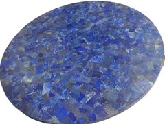 Round top in lapis lazuli
