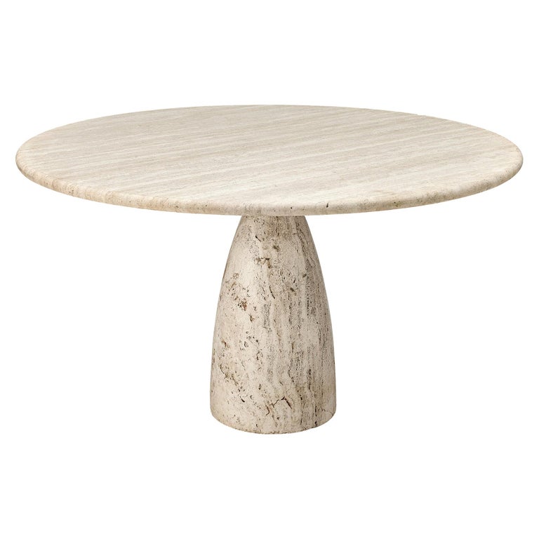 Round Travertine Dining Table For, Round Travertine Top Dining Table