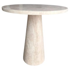 Round Travertine Dining Table - Travertine Round Table For 4 - Circle Table