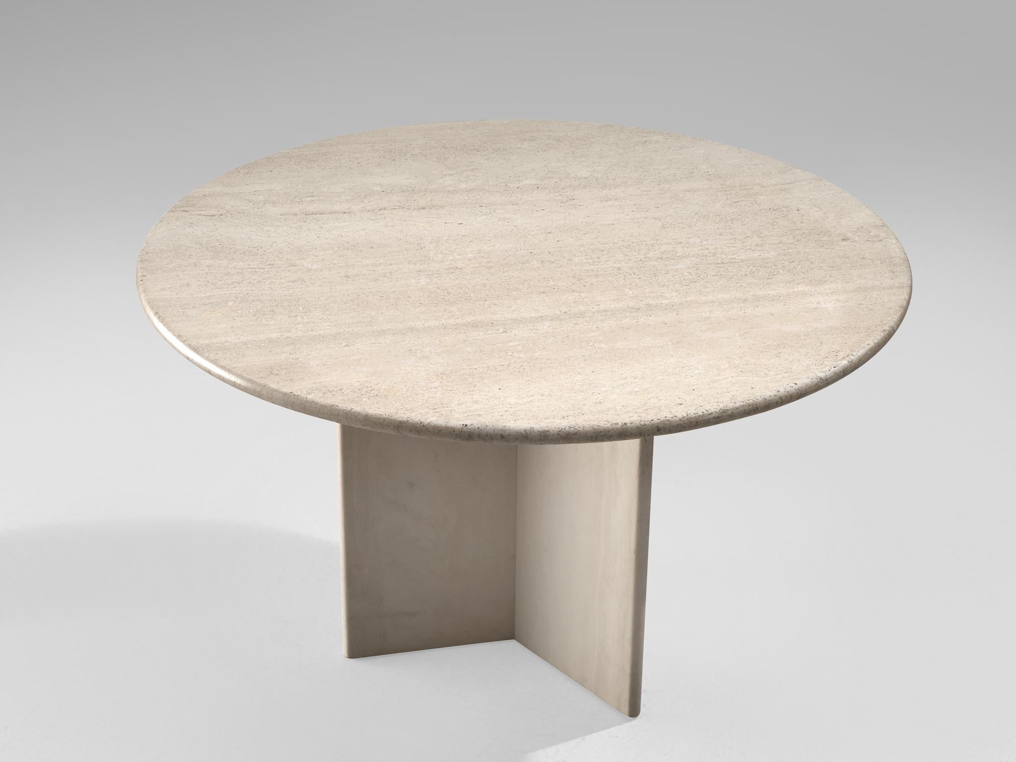 stone pedestal table base