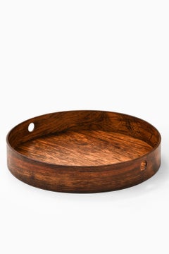 Round Tray in Rosewood by Torsten Johansson, 1950's