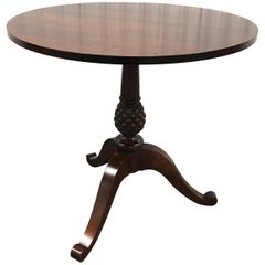 Round Tripod Pineapple Base Tea Table