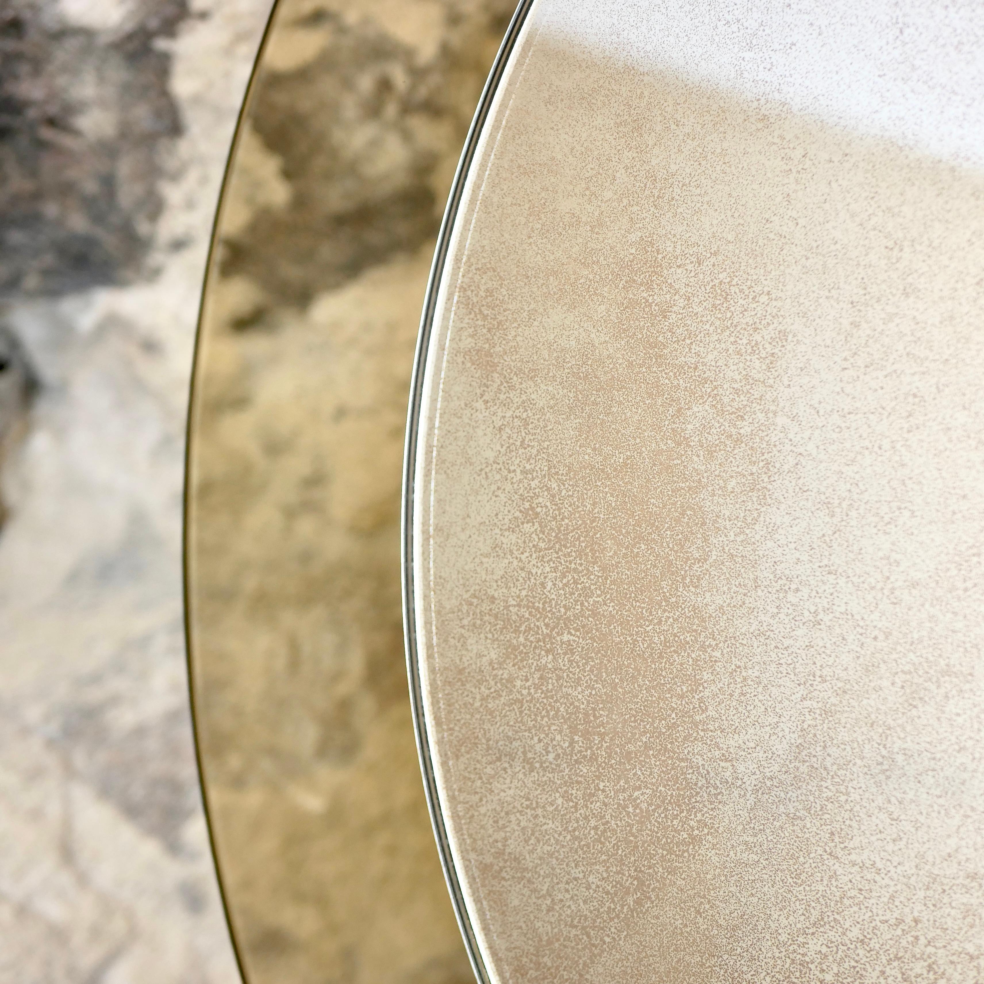 Miroir rond à deux couches par Veca, Italie, années 1970 en vente 1
