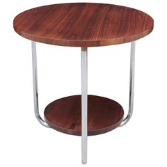 Round Two-Tier Side Table