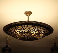 Round unique chandelier with Arabic pattern by Palena Furniture