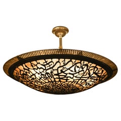 Round unique chandelier with Arabic pattern by Palena Furniture