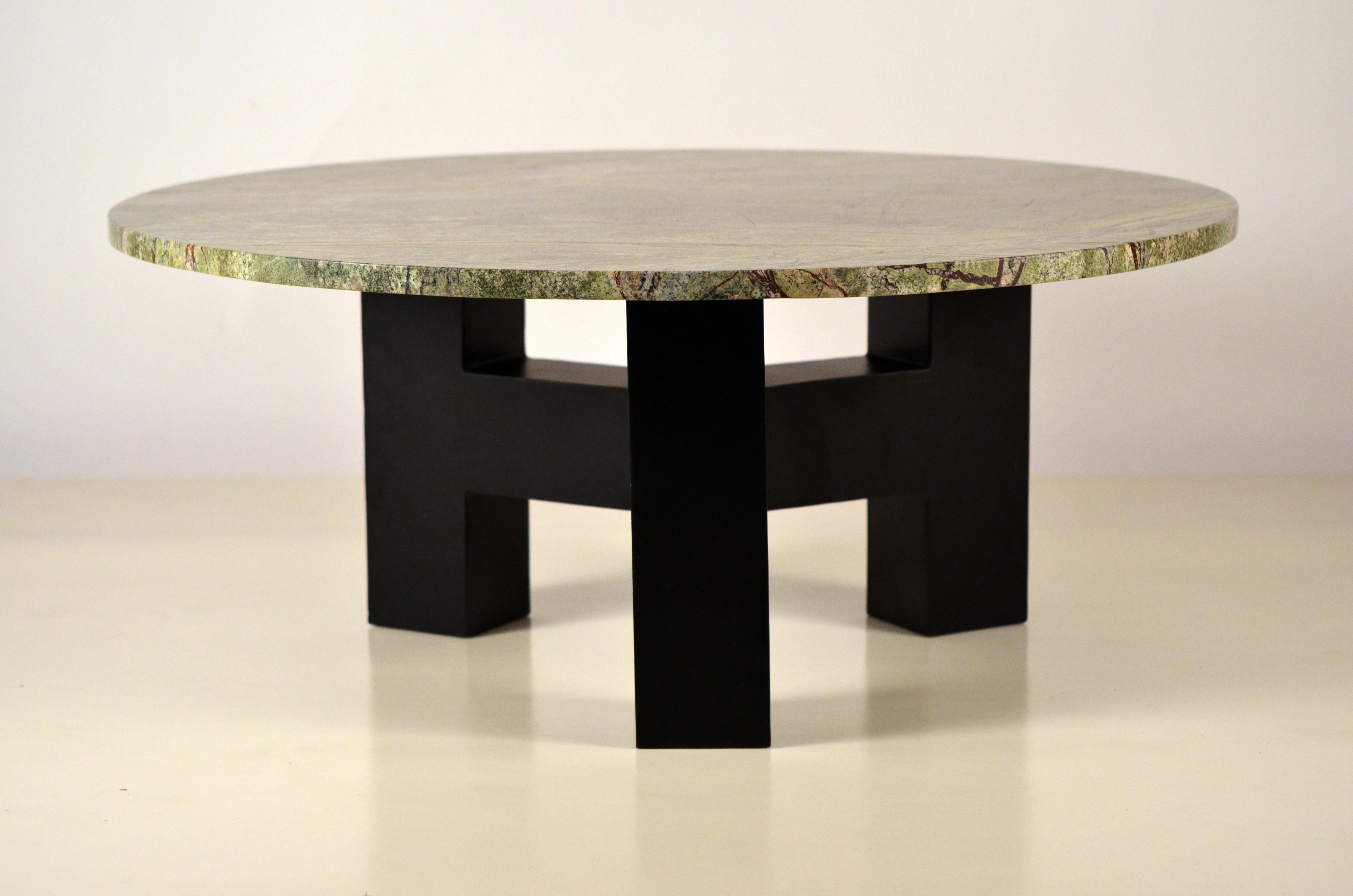 Polished Round 'Upsilon' Coffee Table by Design Frères