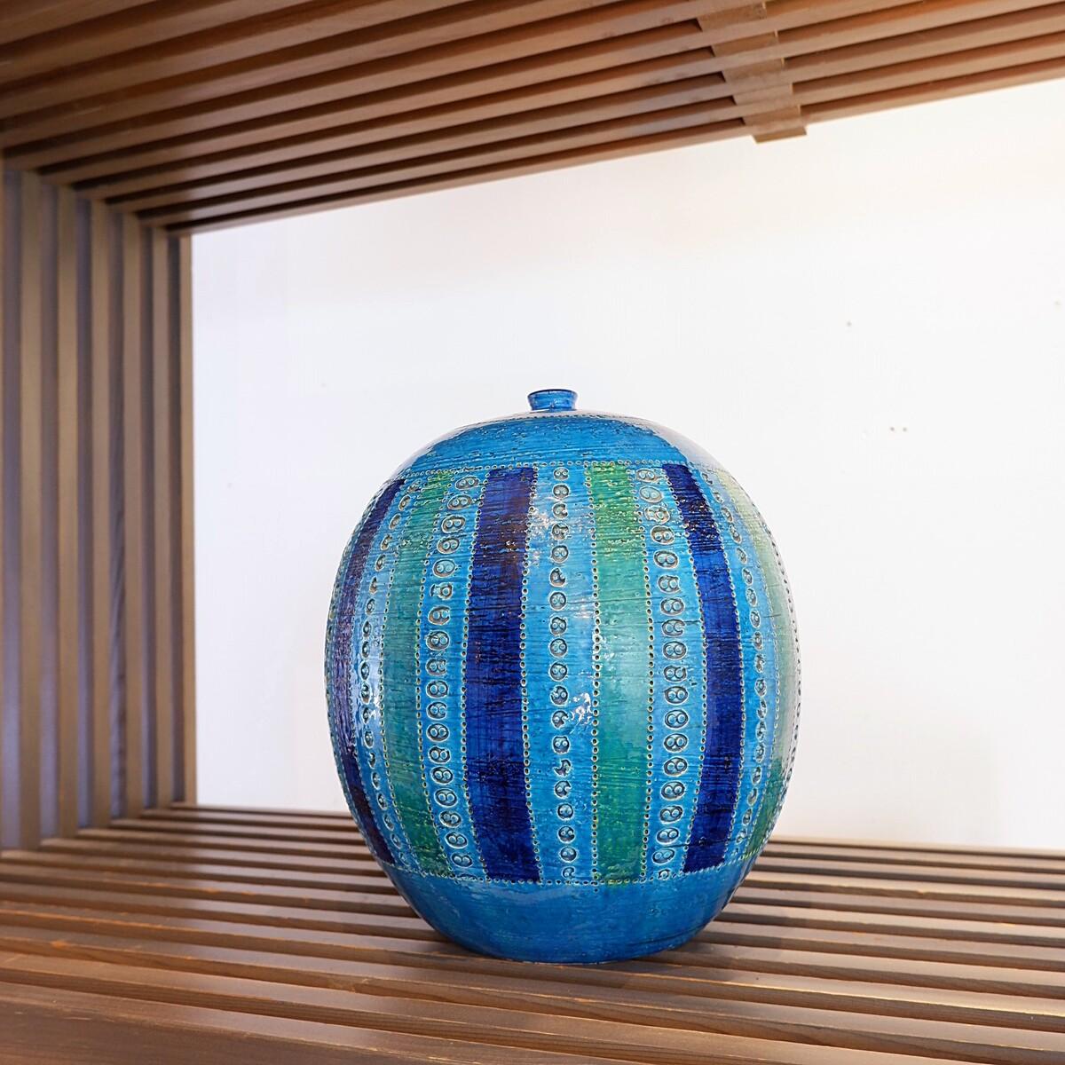 Round Vase by Aldo Londi for Bitossi, Italy, 1960's In Good Condition In Brussels , BE