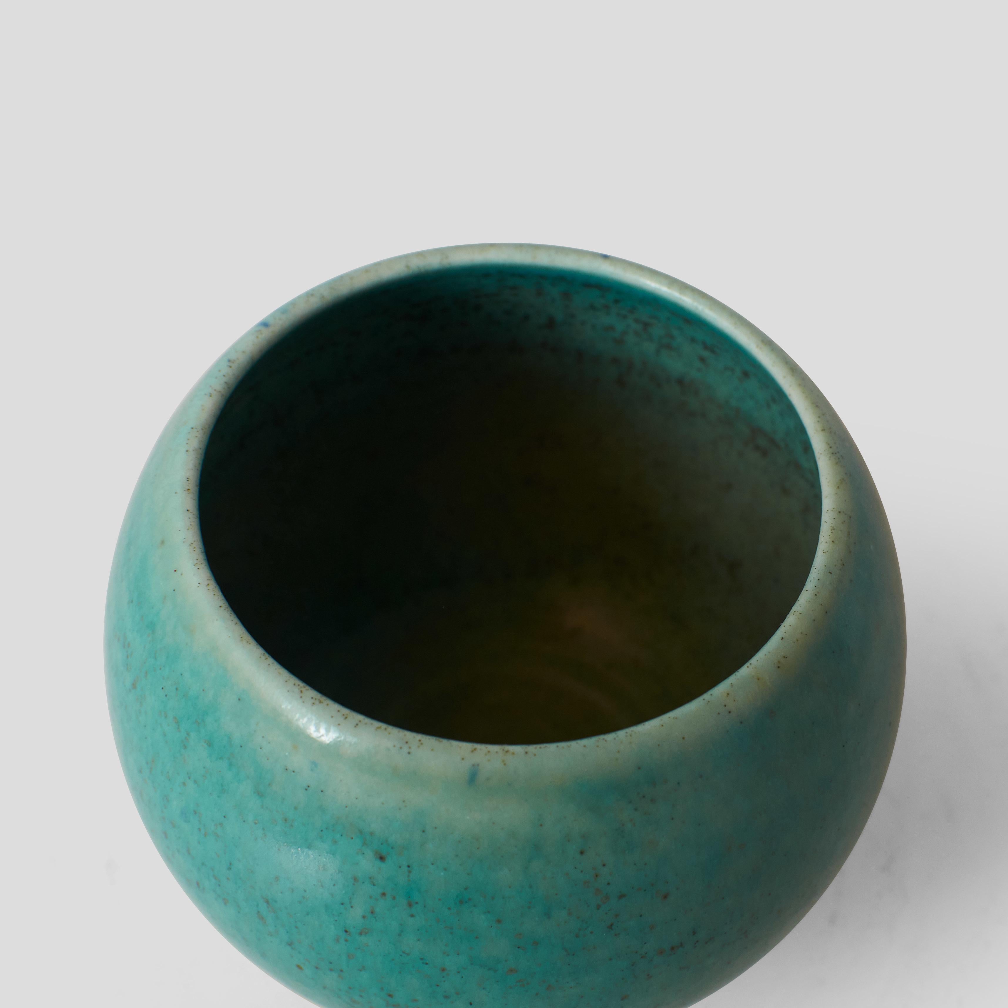 Modern Round Vase by Eva Stæhr Nielsen for Saxbo For Sale