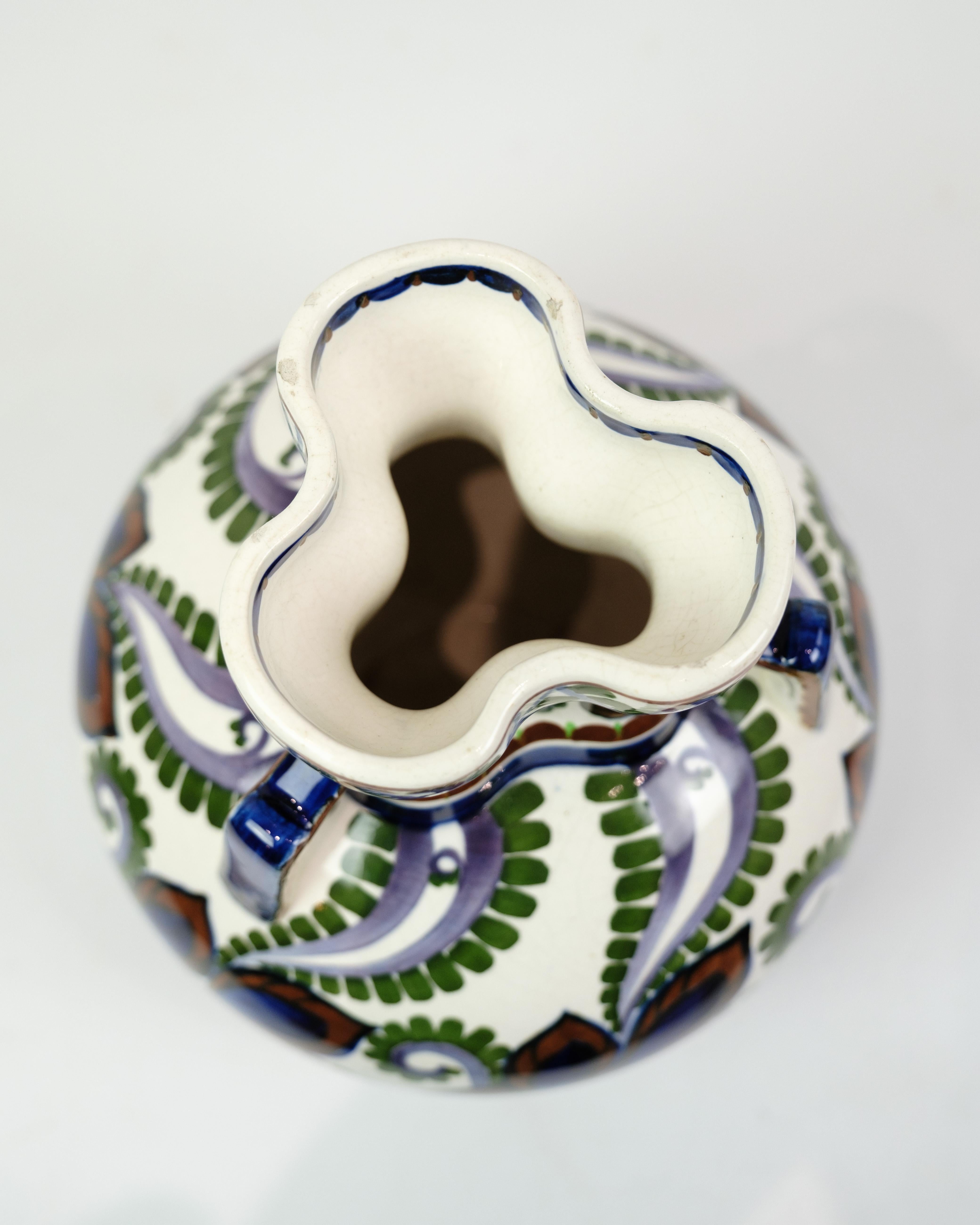 20th Century Round Vase Model 593/147 By Harald Slott-Møller For Aluminia