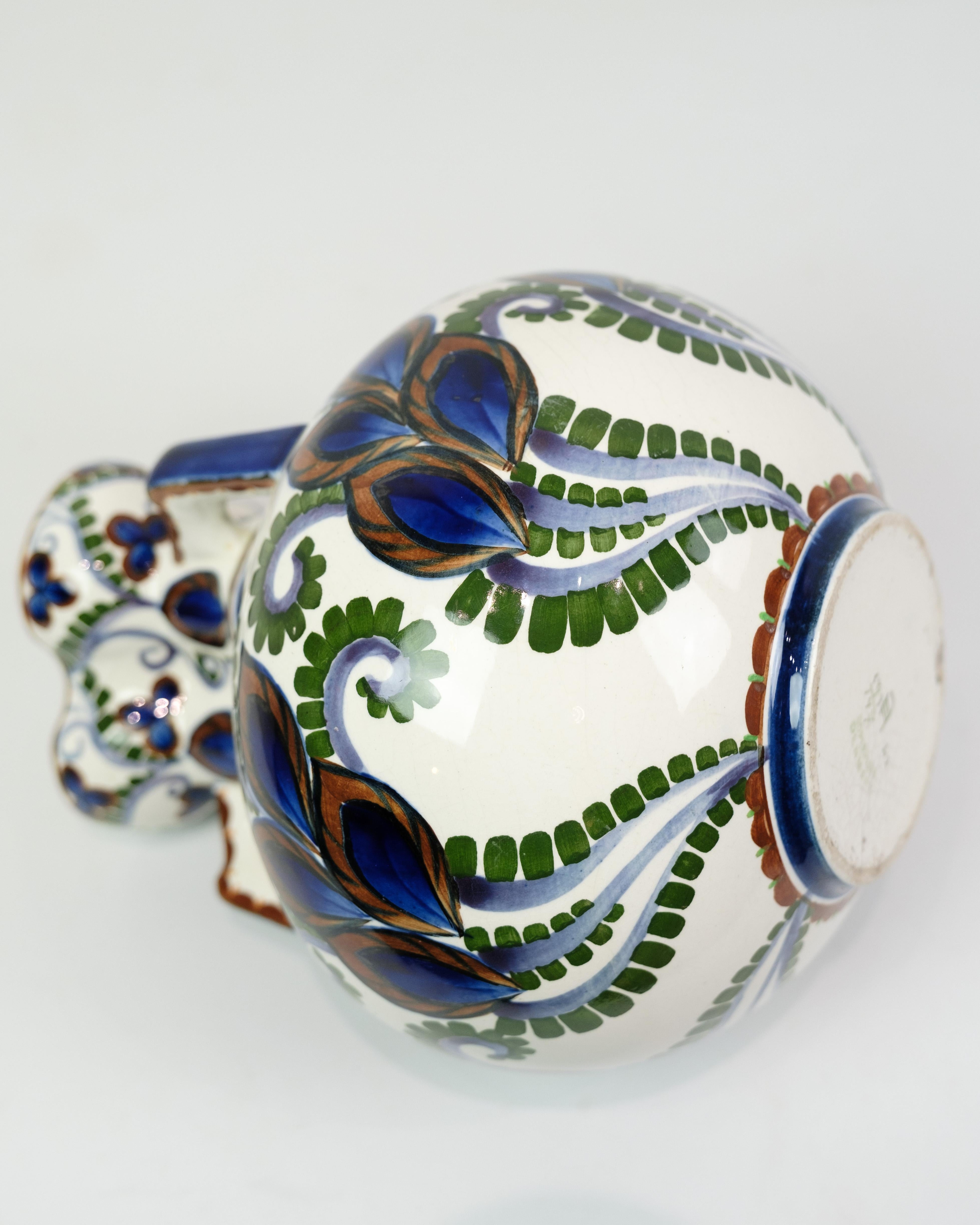 Ceramic Round Vase Model 593/147 By Harald Slott-Møller For Aluminia