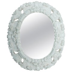 Round Vintage Baroque Style Mirror