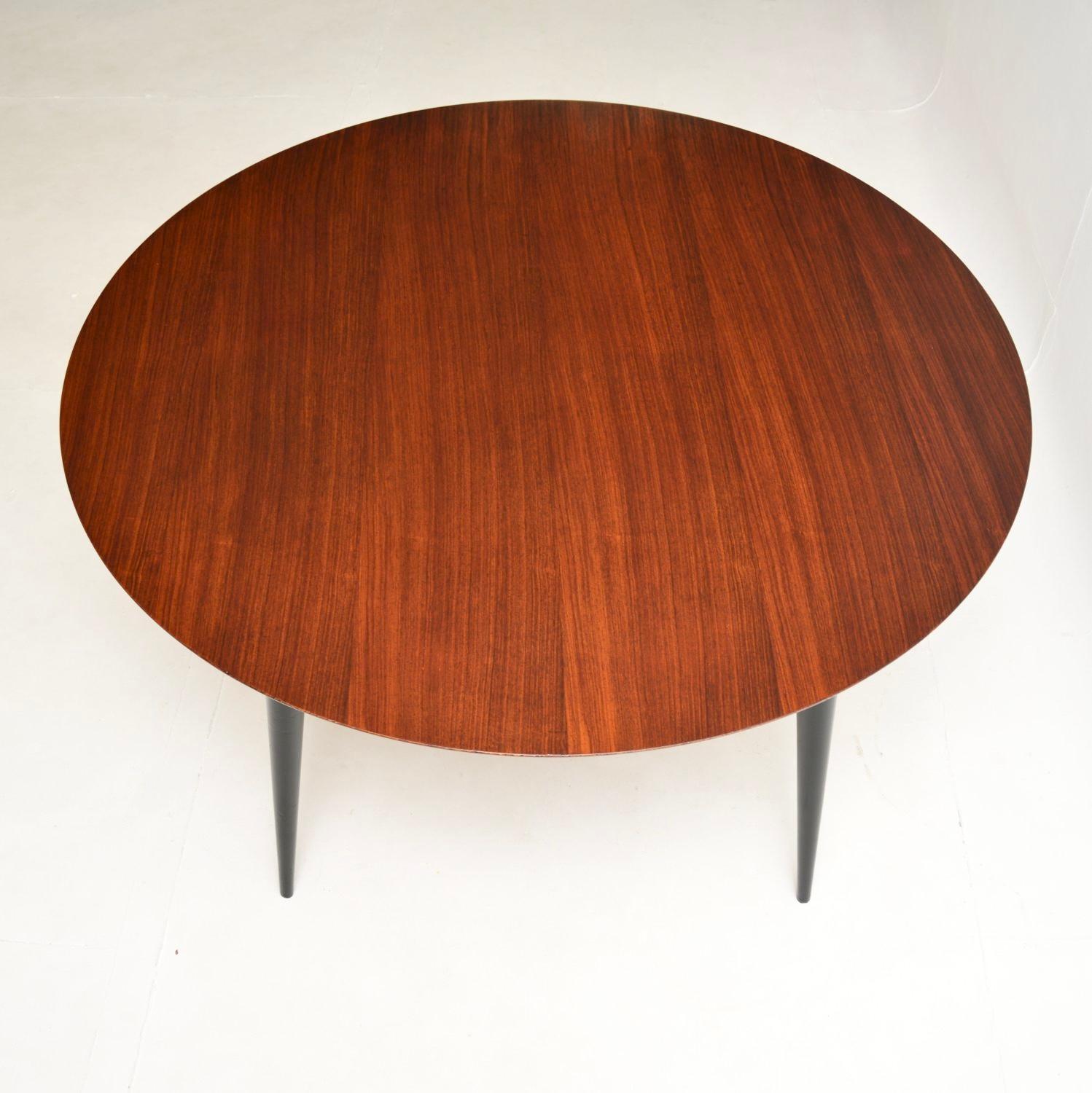 British Round Vintage Dining Table For Sale