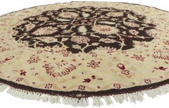 The Noir Rosette: A Vintage Indian Masterpiece of Feminine Persian Elegance