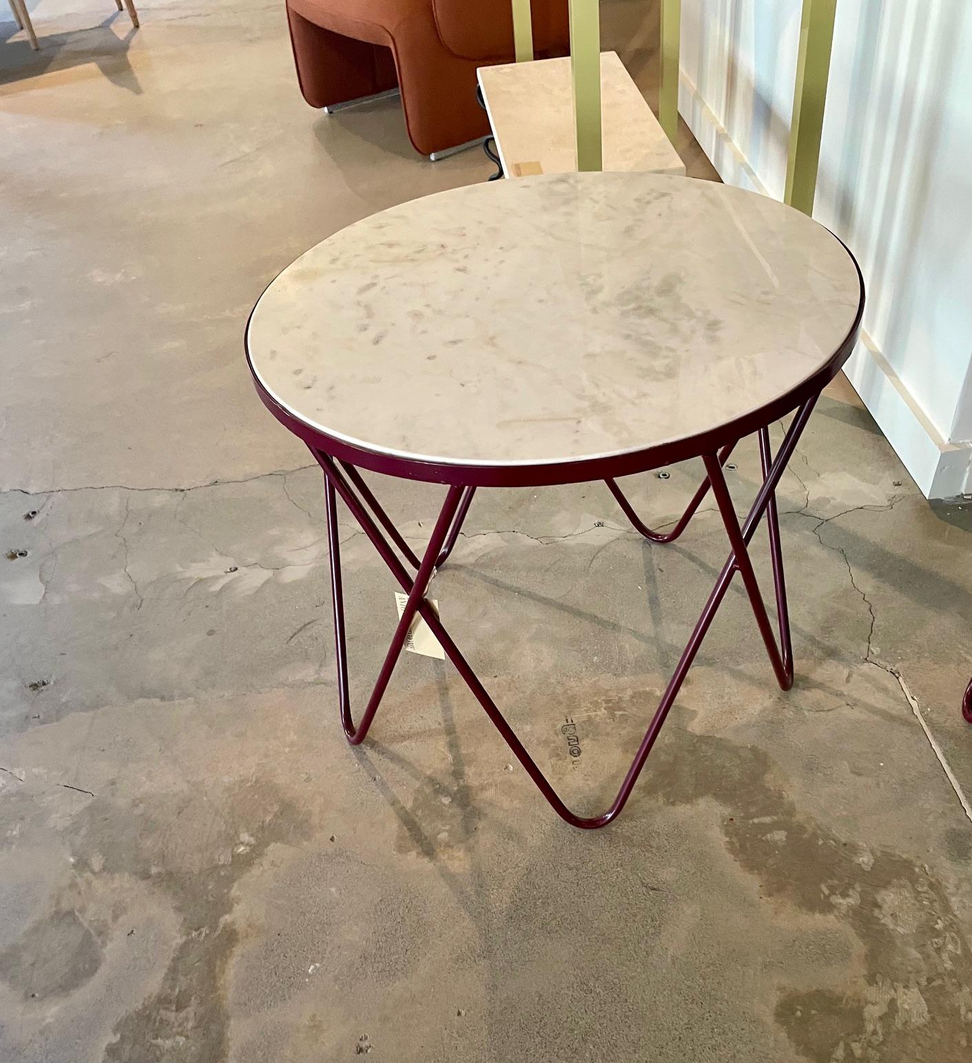 20th Century Round Vintage Marble Coffee Table