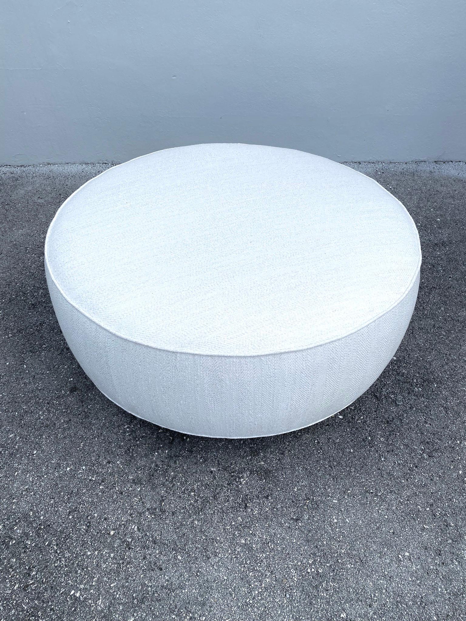 Mid-20th Century Round Vintage Ottoman by T.H. Robjohns-Gibbings For Sale
