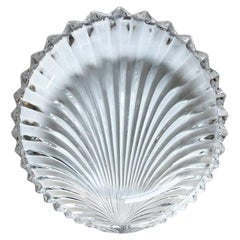 Round Vintage Villeroy & Boch Glass Scalloped Shell Trinket Dish