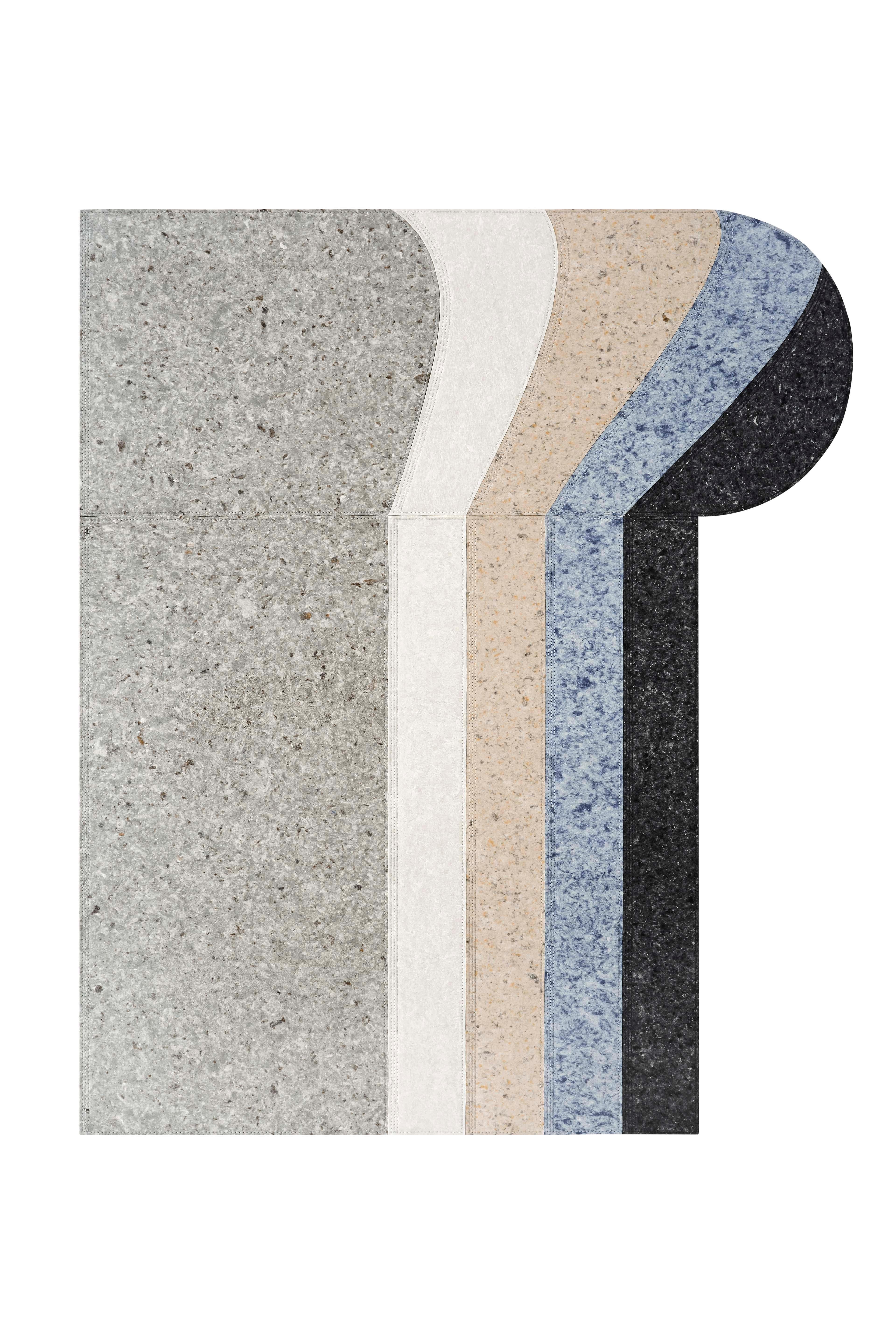 Round Volcano Nuances Rug by Gandia Blasco
Design by Patricia Urquiola
Dimensions: W 250 x H 300 cm. 
Materials: Fiber composition: Felt base (75% wool + 25% viscose), Viscose embroidery. 
Weight: 19.5 kg

Passion for life outdoors, a dream come