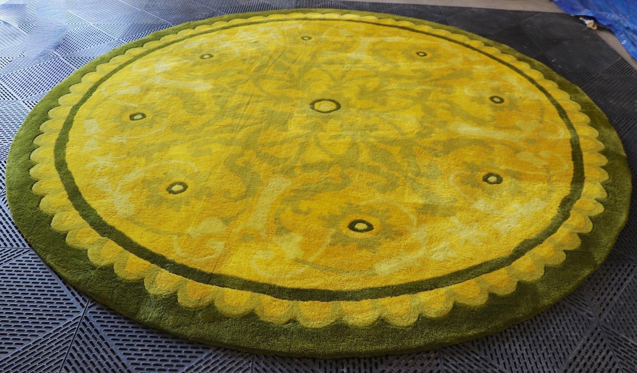 Mid-Century Modern Round V'Soske Area Rug