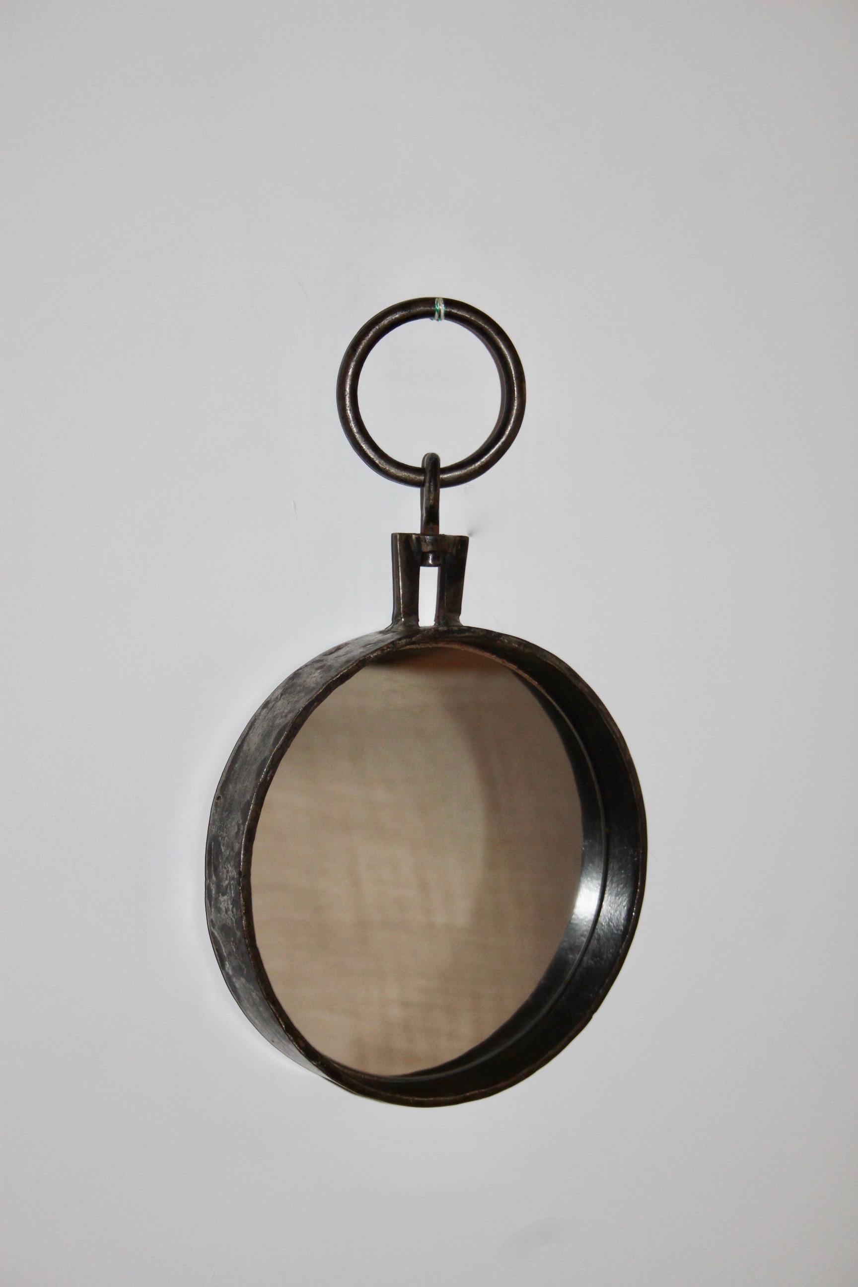 Metal Round wall metal mirror  For Sale