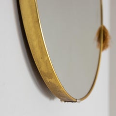 Round wall mirror with rope, 1970