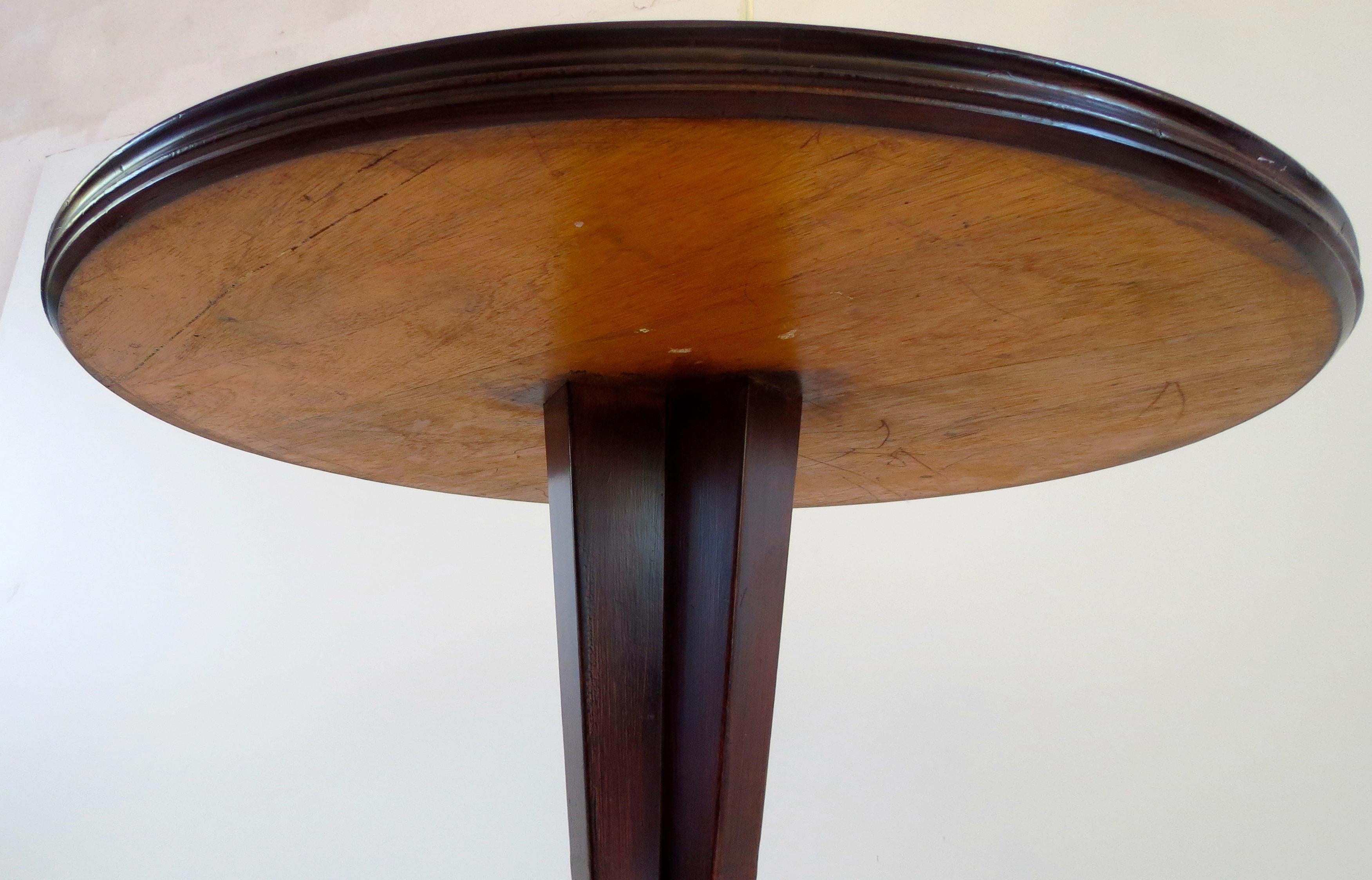 Round Walnut Center Table Attributed to Ico Parisi, 1950 2
