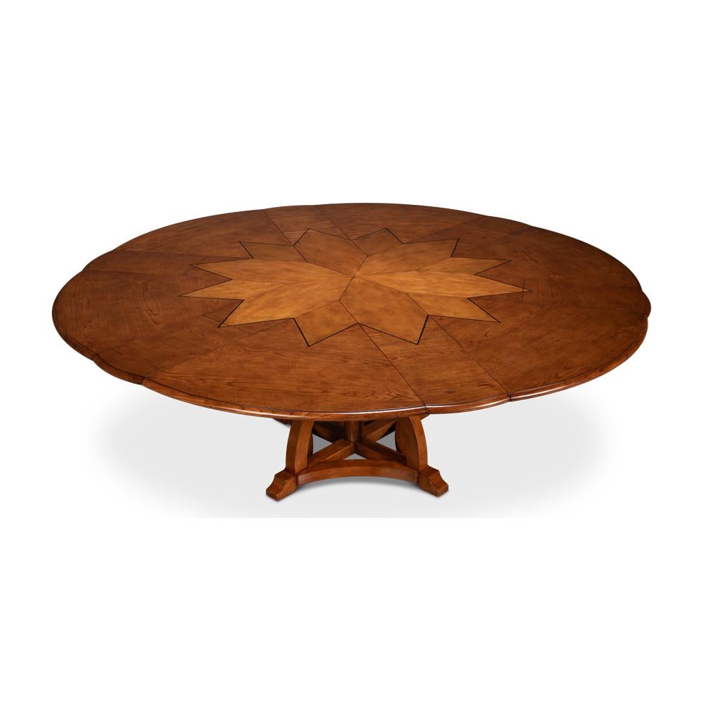 Wood Round Walnut Dining Table - 70