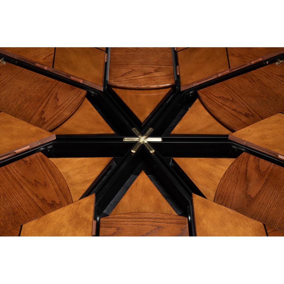 Round Walnut Dining Table - 70