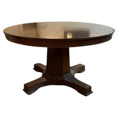 Tavolo da pranzo rotondo in noce