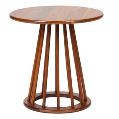 Round Walnut Side Table by Arthur Umanoff for Washington Woodcraft