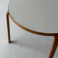 Round White Dining Table by Alvar Aalto for Artek