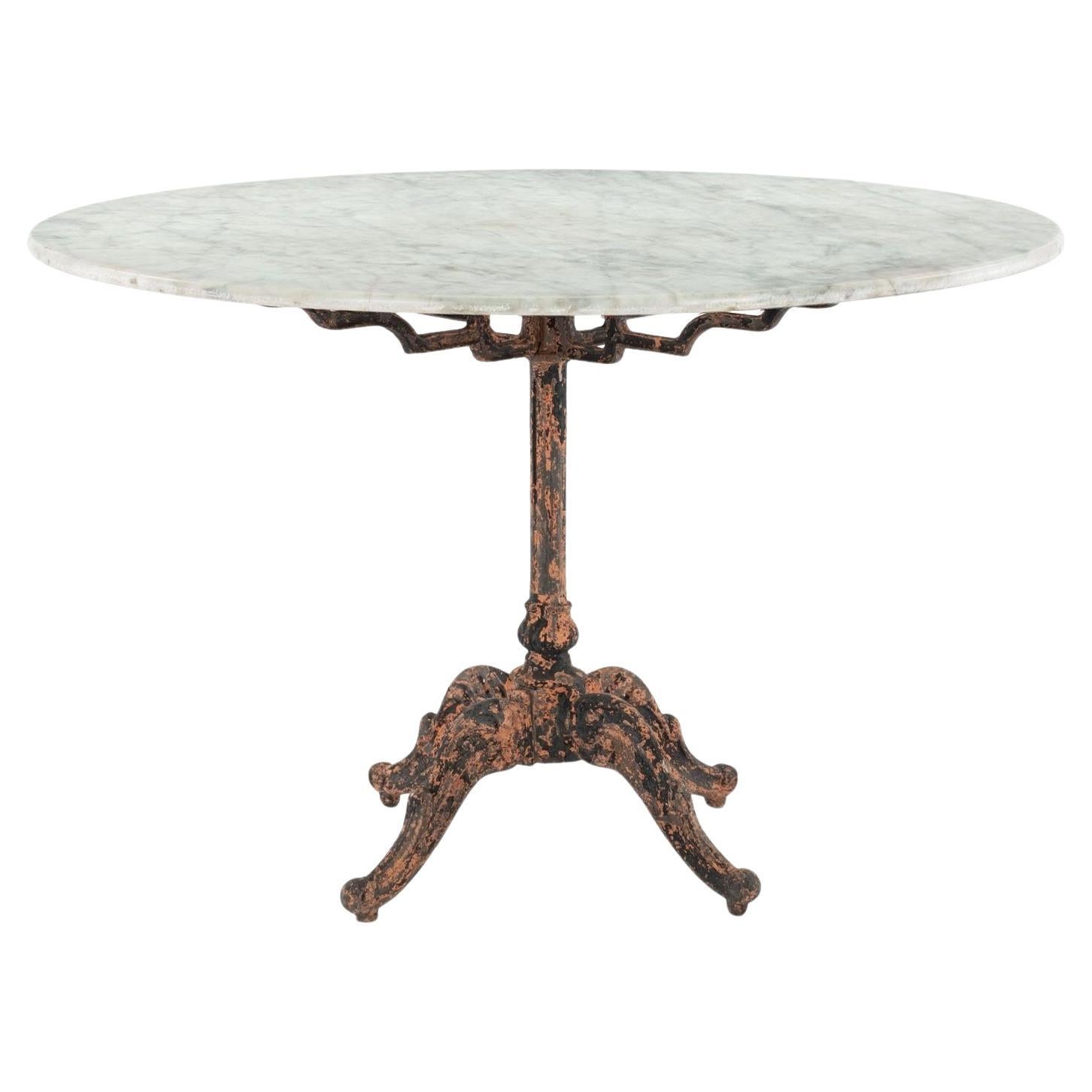 Rectangular Top Tall Antique Slate Table upon Beautifully Shaped Two ...