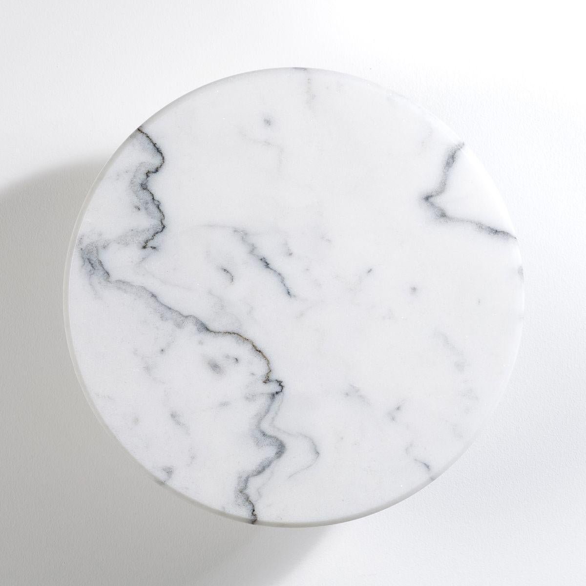 white marble circle