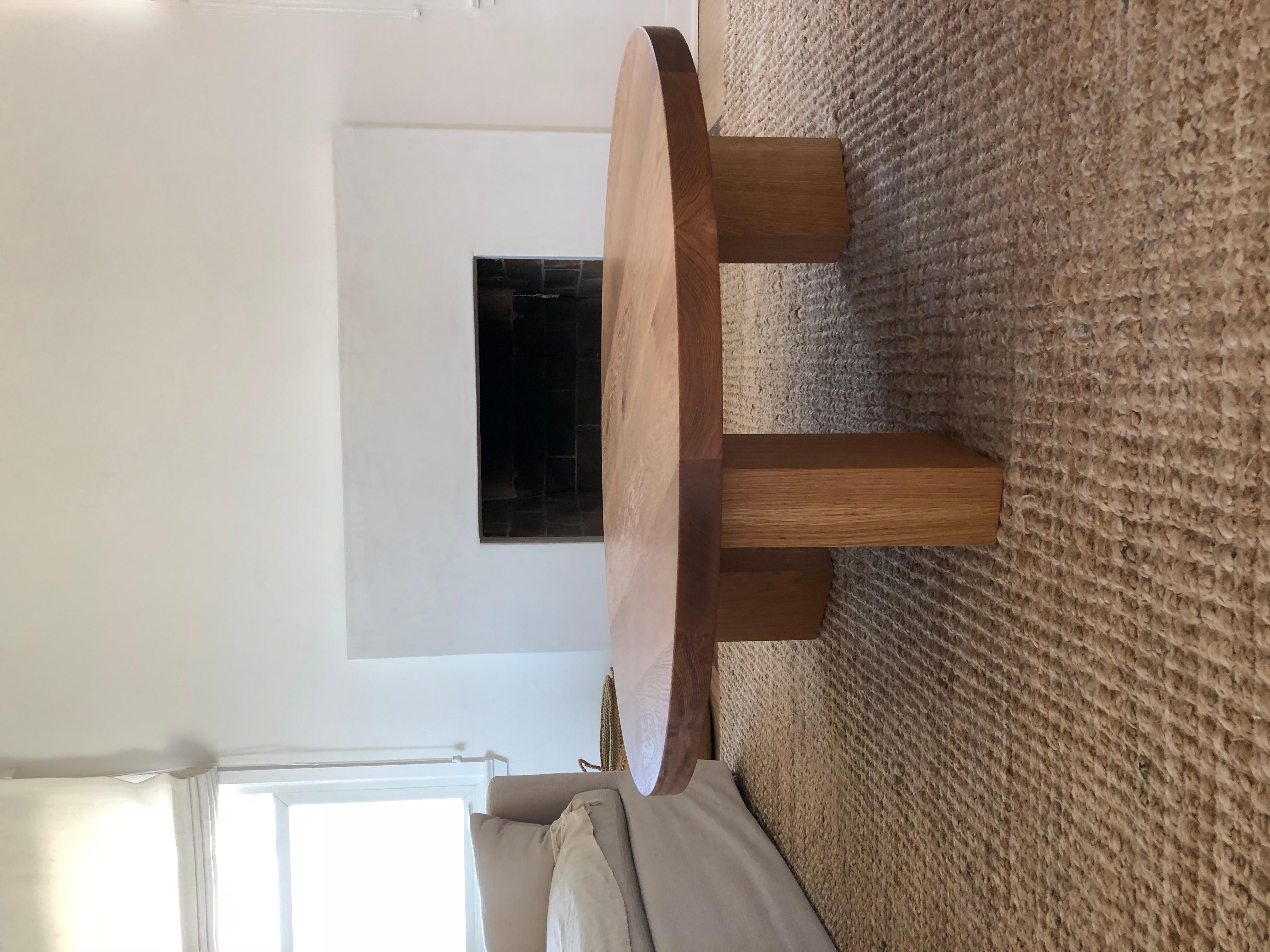 Contemporary White Oak Coffee Table  For Sale