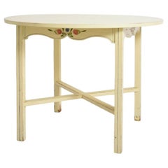 Round white table from Alentejo, 1970s