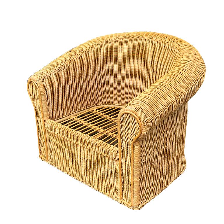 wicker bamboo chair