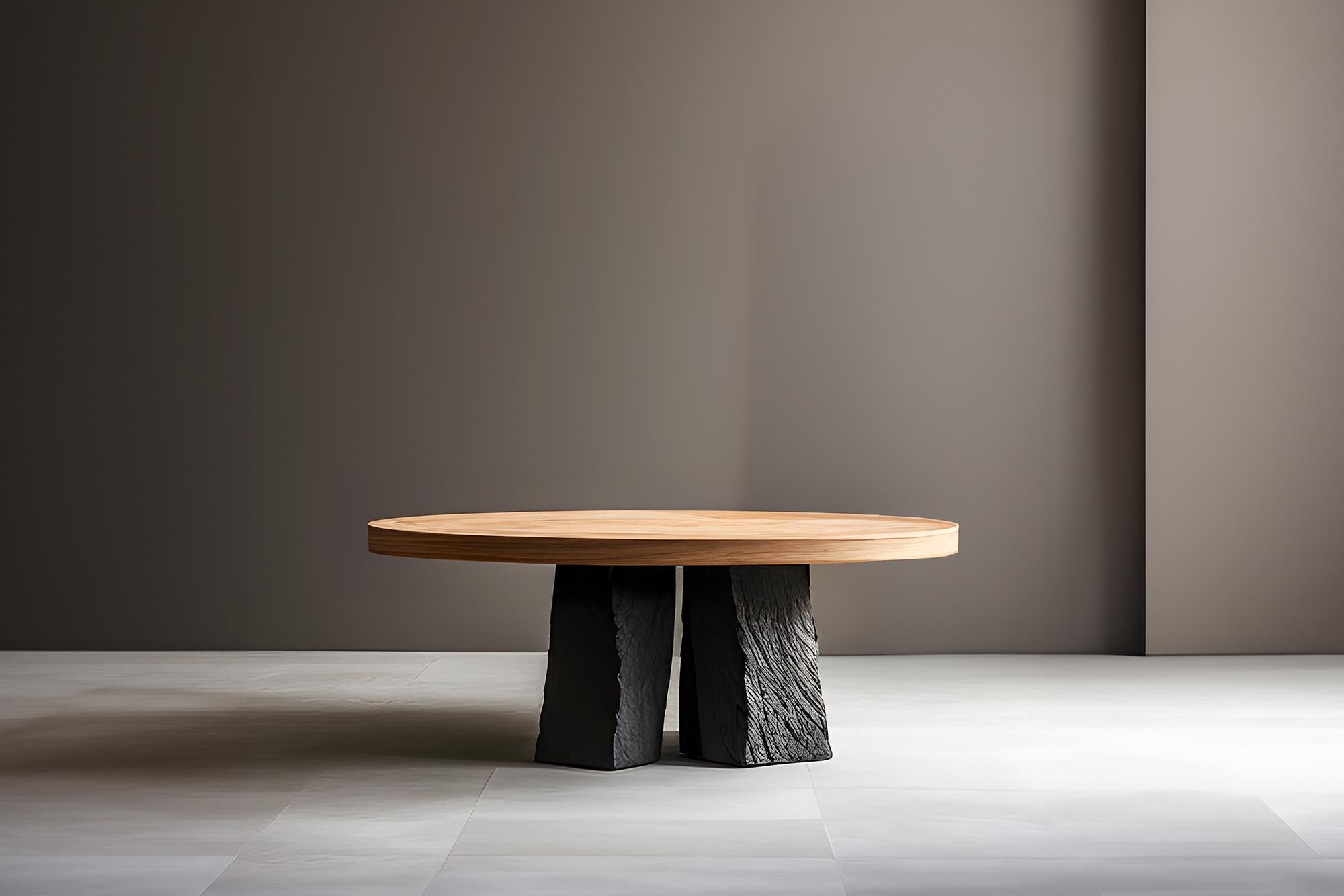 Round Wood Fundamenta Coffee 54 Sleek Geometry, Walnut Craft by NONO


Sculptural coffee table made of solid wood with a natural water-based or black tinted finish. Due to the nature of the production process, each piece may vary in grain, texture,