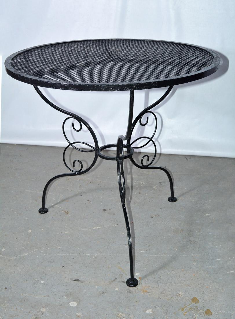 woodard wrought iron table
