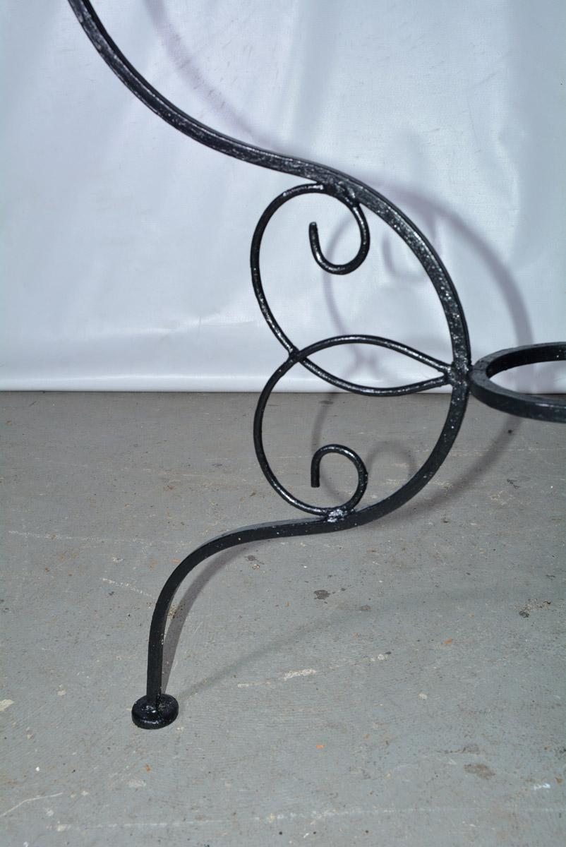 American Round Woodard Wrought Iron Garden Table