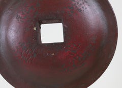 Round Wooden Circle on stand